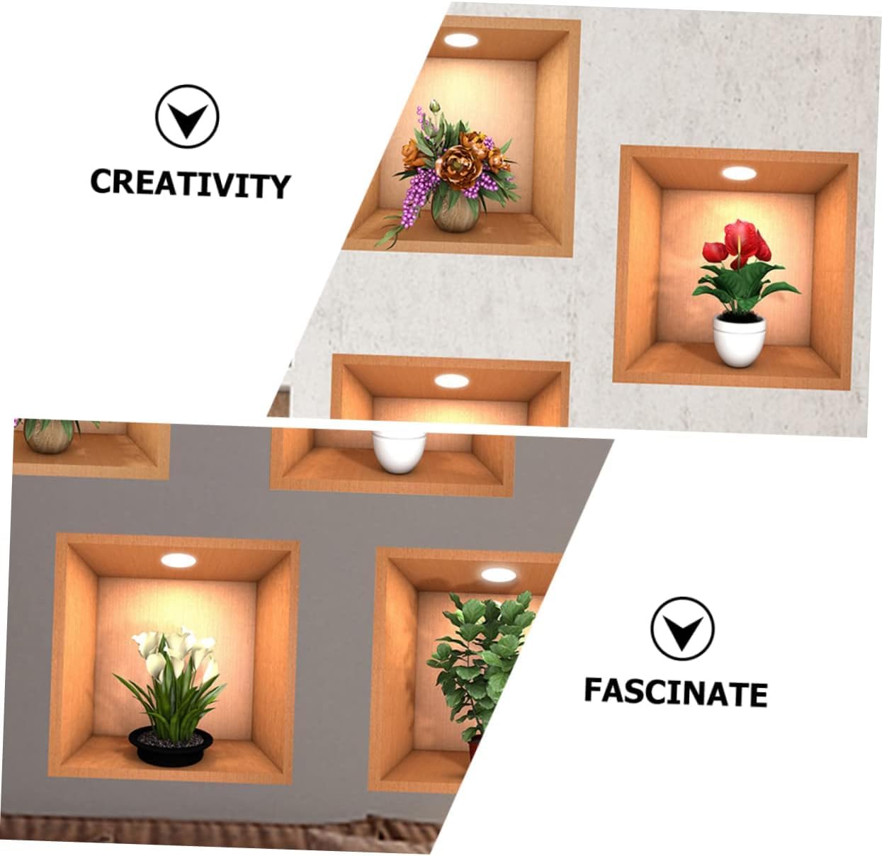 3D stenska nalepka – DecoBox™